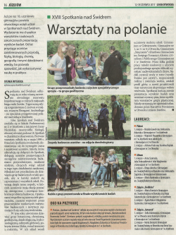 LO12-18.06.2017 artykuł Warsztaty na polanie
